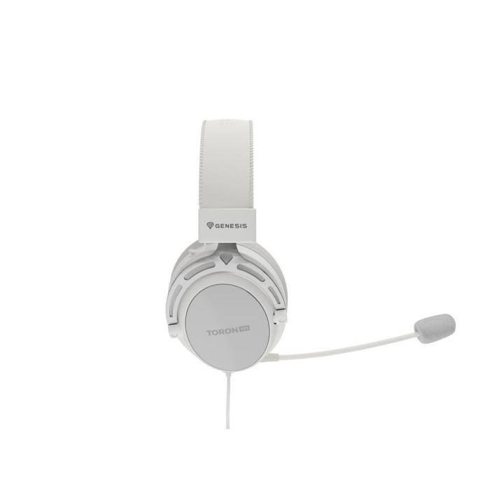 GENESIS Toron 301 Auriculares Gaming Alámbricos Diadema Blanco con Transductores 53mm y Micrófono Boom Desmontable Ultraligeros 3