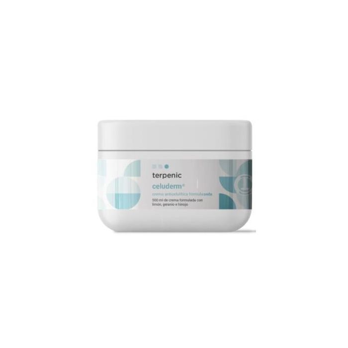 Celuderm Crema Anticelulítica con Geranio e Hinojo, Efecto Lipolítico y Drenante, 500 ml