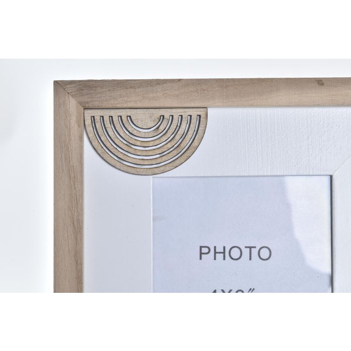DKD Home Decor Marco de Fotos 10x15 cm Urban de MDF y Cristal, Marrón y Blanco, 19x24 cm - Pack de 12 Unidades 2 DKD Home Decor Marco de Fotos 10x15 cm Urban de MDF y Cristal, Marrón y Blanco, 19x24 cm - Pack de 12 Unidades 2
