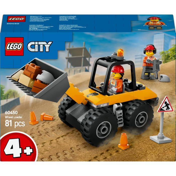 LEGO 60450 City Cargadora con Ruedas Amarilla, Set de Construcción de Juguete para Niños +4 Años con Excavadora, Pala y Minifiguras 0 LEGO 60450 City Cargadora con Ruedas Amarilla, Set de Construcción de Juguete para Niños +4 Años con Excavadora, Pala y Minifiguras 0