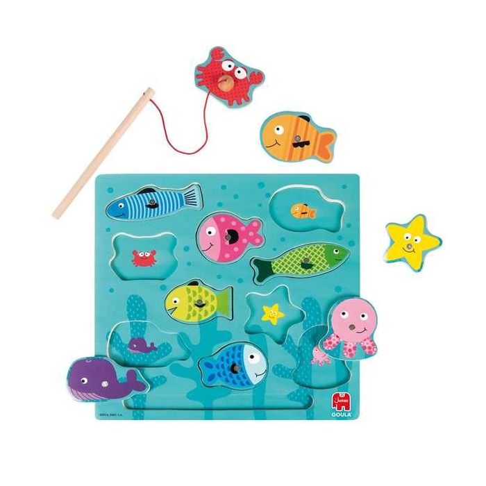 Goula Puzzle Encajable Pesca Magnético de Madera 11 Piezas 37x29.5x1.5 cm 4 Goula Puzzle Encajable Pesca Magnético de Madera 11 Piezas 37x29.5x1.5 cm 4