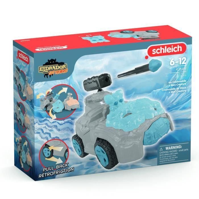 SCHLEICH - 42669 ELDRADOR CREATURES Ice Crashmobile con Mini Creature - Set de coches con figura fantástica 4