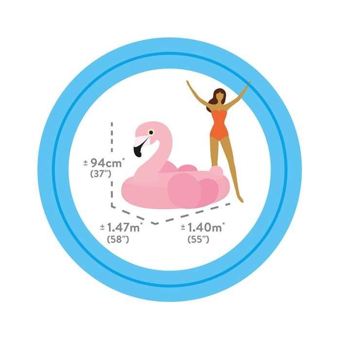 Intex Figura Hinchable Flamingo 142x137x97 cm (3+ Años) 3