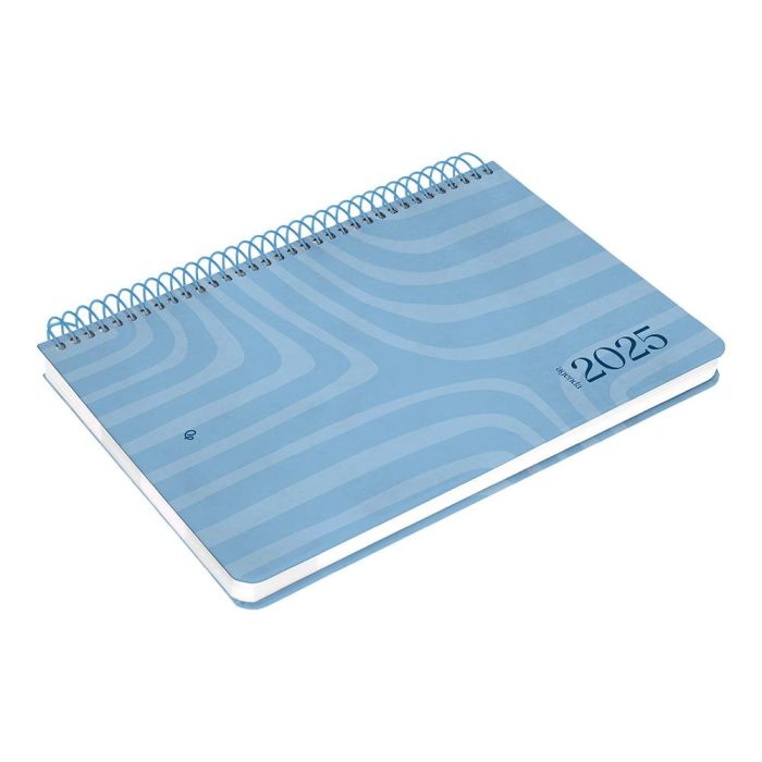 Agenda Espiral Liderpapel Syros A5 2025 Dia Pagina Color Azul Papel 60 gr Catalan 5