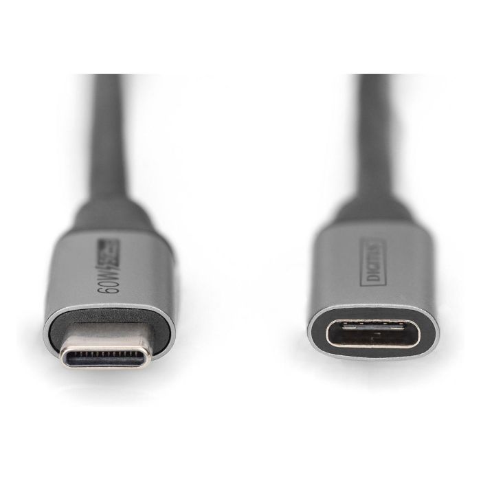 Digitus Cable Alargador USB-C a USB-C, USB 3.2 Gen 1 (5 Gbps), Power Delivery 60W, 1 metro, Negro Digitus Cable Alargador USB-C a USB-C, USB 3.2 Gen 1 (5 Gbps), Power Delivery 60W, 1 metro, Negro