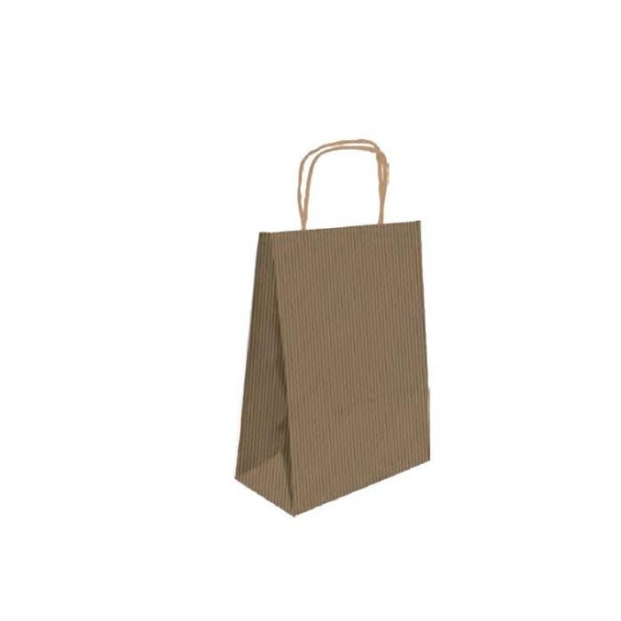 Bolsa De Papel Andina Kraft Liso 27X37X12 Cm Crudo/Natural Paquete De 50