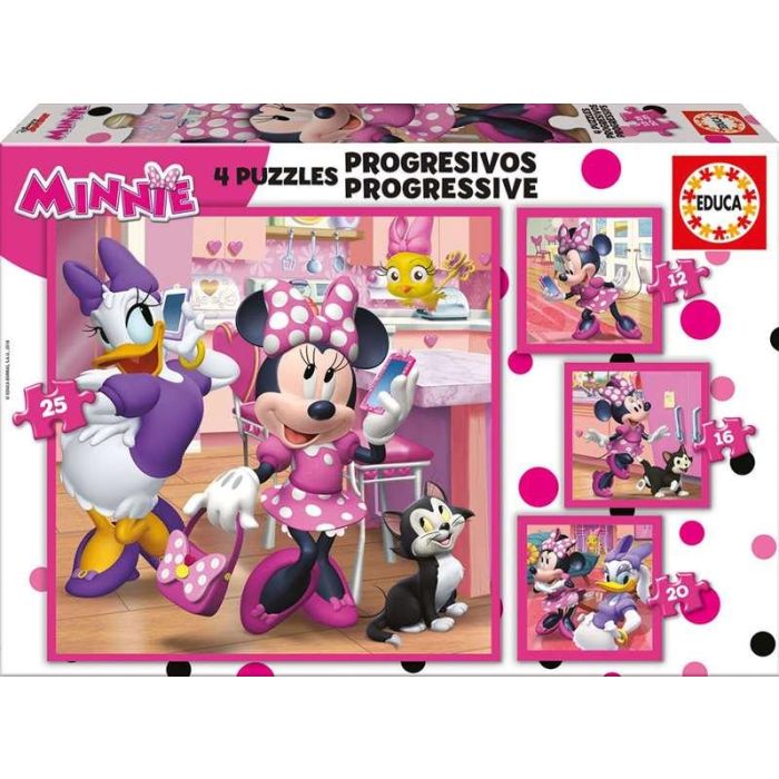 Progresivos 12-16-20-25 Minnie Happy Helpers 17630 Educa Progresivos 12-16-20-25 Minnie Happy Helpers 17630 Educa