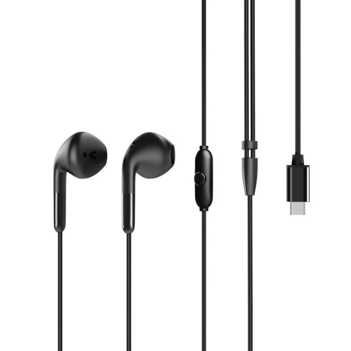 Muvit E58 Auriculares Estéreo con Micrófono USB Tipo C Fabricados con Plástico Reciclado Certificado GRS 0 Muvit E58 Auriculares Estéreo con Micrófono USB Tipo C Fabricados con Plástico Reciclado Certificado GRS 0