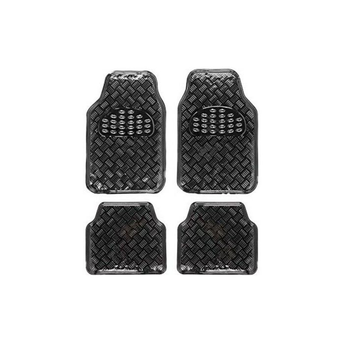 Abc Cs6 ALF10131 Alfombras Goma Aluminio Negras 4 Piezas para Mercedes-Benz Clase E W211/S211 (2002-2009) Resistentes Antideslizantes Aroma Vainilla