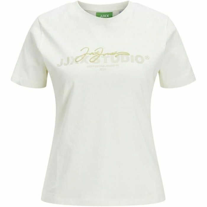 Camiseta de Manga Corta Mujer Jack & Jones Jxamy Reg Beige 0 Camiseta de Manga Corta Mujer Jack & Jones Jxamy Reg Beige 0
