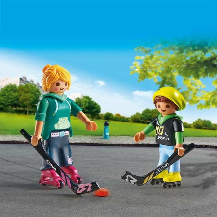 Hockey sobre patines pack duo playmobil. 1