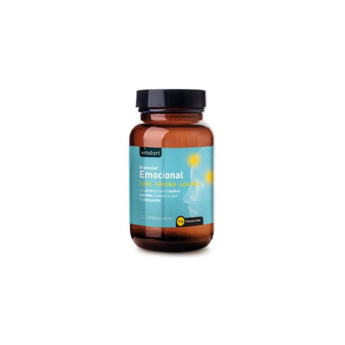 Vitalart Bienestar Emocional 60 Cápsulas con SAMe, Grifonia, Azafrán y Rhodiola para un estado de ánimo normal