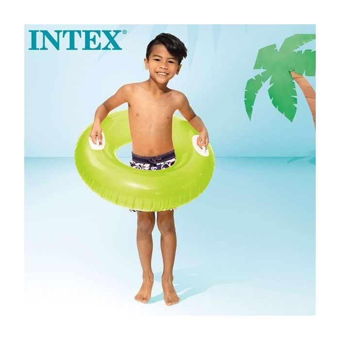 Intex Flotador Rueda Neón 76 cm con Asas (+8 años) - Modelos Surtidos 1