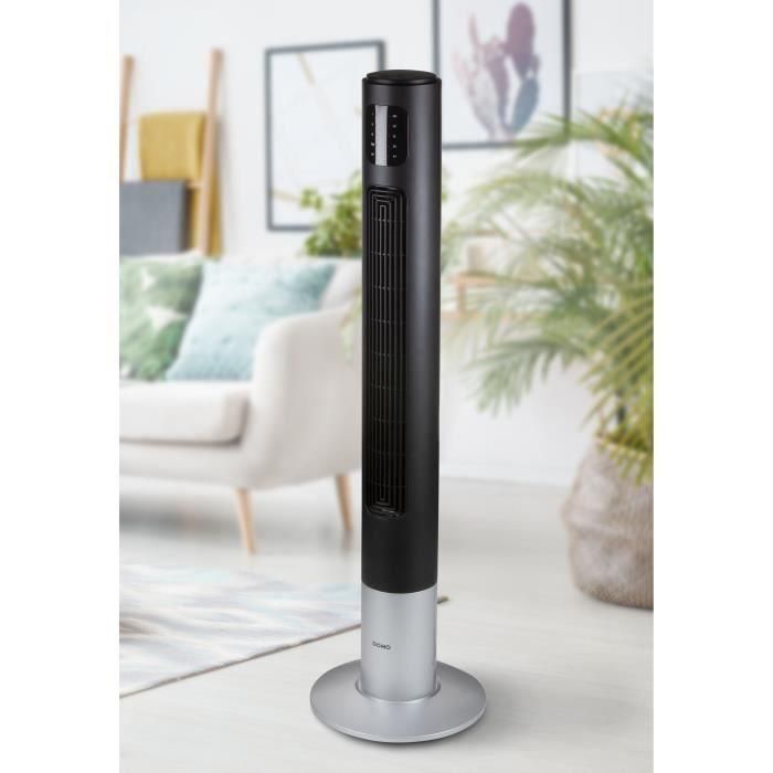 Ventilador de torre - DOMO - DO8123 - 45 W - 3 Velocidades - Altura 117cm - Oscilación - Mando a distancia incluido 5 Ventilador de torre - DOMO - DO8123 - 45 W - 3 Velocidades - Altura 117cm - Oscilación - Mando a distancia incluido 5
