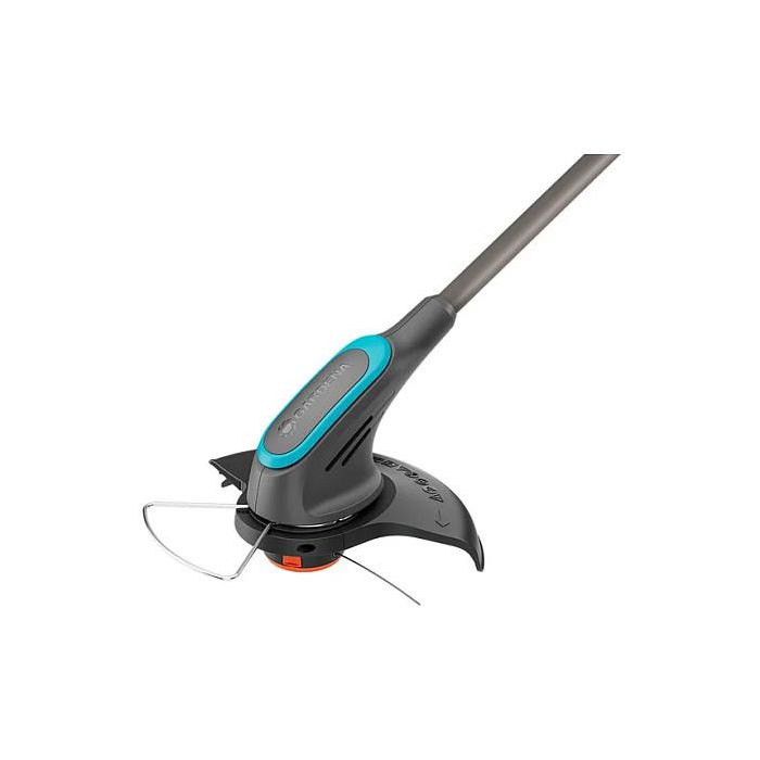 GARDENA PowerTrim 30/18V P4A - Desbrozadora y Cortabordes 2 en 1, Sin Cables, Batería 18V, Color Gris 1