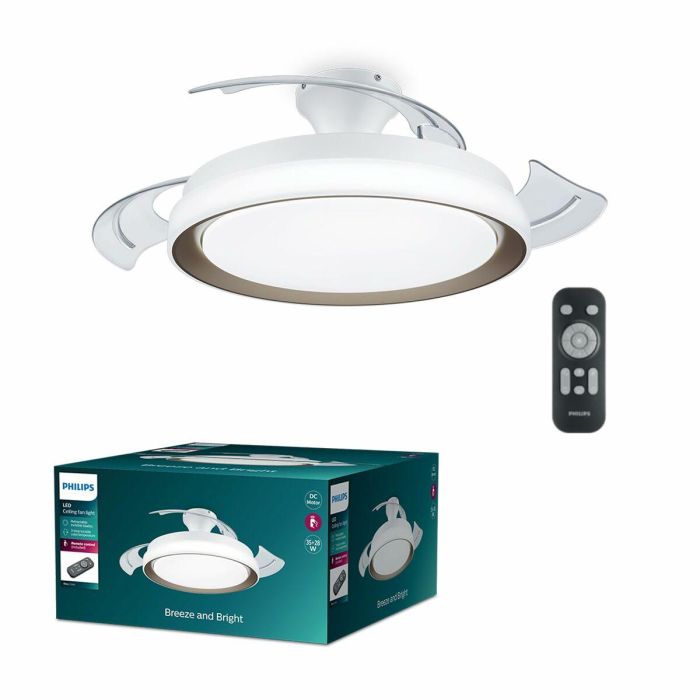 Ventilador de Techo con Luz Philips 929004081801 Blanco Dorado (4000 K) (2700 K) 7 Ventilador de Techo con Luz Philips 929004081801 Blanco Dorado (4000 K) (2700 K) 7