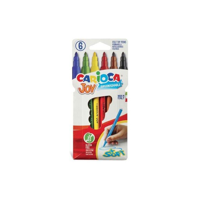 Rotulador Fibra Carioca Joy Estuche De 6 24 unidades