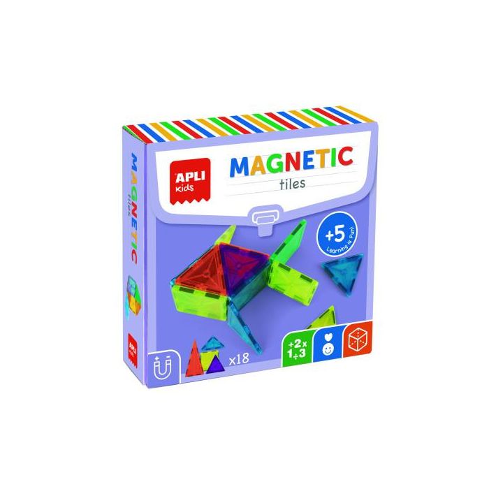 Apli Caja Bloques Magnéticos Transparentes 18 Piezas 19419 0 Apli Caja Bloques Magnéticos Transparentes 18 Piezas 19419 0