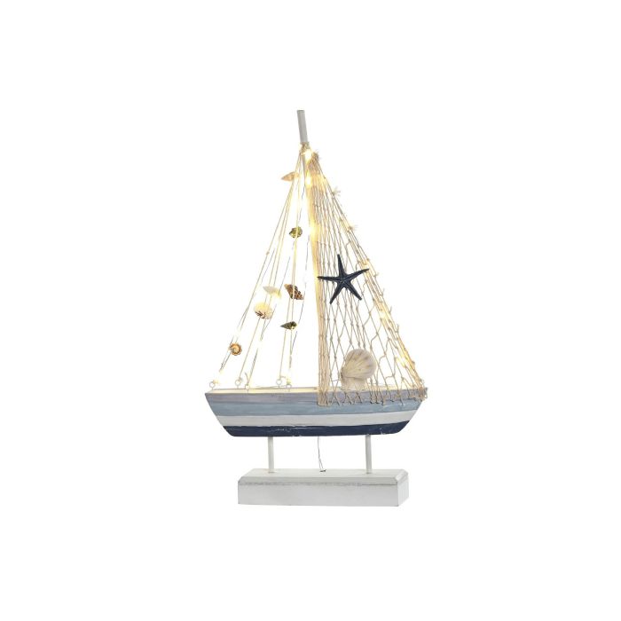 Figura Mediterraneo DKD Home Decor Azul Blanco 6 x 40.5 x 23 cm (2 Unidades)