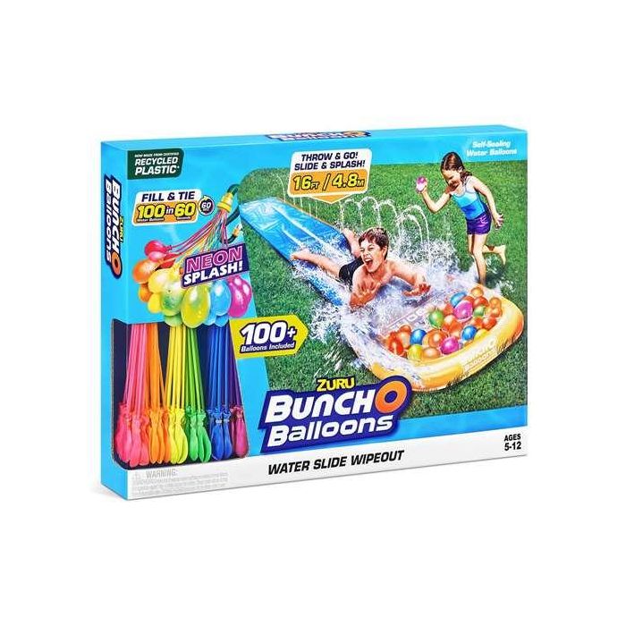 Pista hinchable buncho con globos de agua (color neón) 4,8 metros 1 Pista hinchable buncho con globos de agua (color neón) 4,8 metros 1