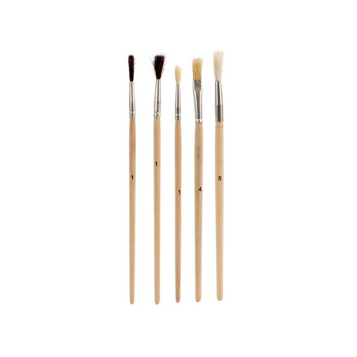 Set 5 Pinceles Punta Plana Pincello 10X26CM (72 Unidades) 1 Set 5 Pinceles Punta Plana Pincello 10X26CM (72 Unidades) 1