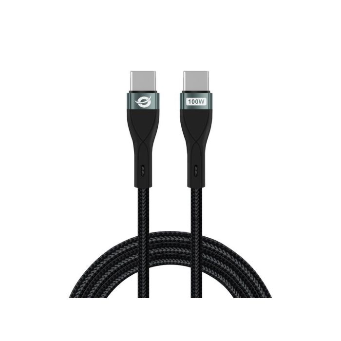 Conceptronic ETTA01B20 Cable USB C Macho - Macho Negro 100W 2 Metros 1 Conceptronic ETTA01B20 Cable USB C Macho - Macho Negro 100W 2 Metros 1