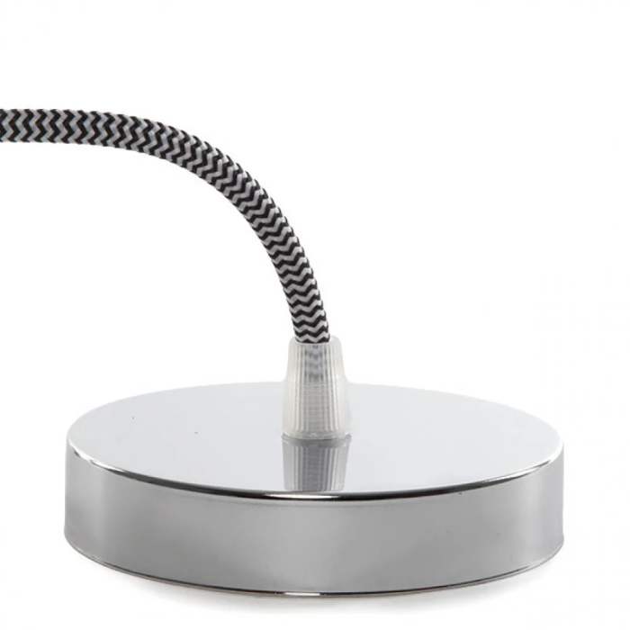 Lámpara Colgante E27 con Cable de Tela, 1000mm, Rosetón Metálico, SC-MPL014 2