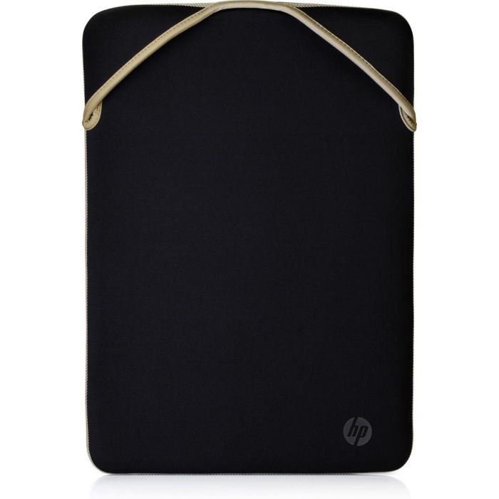 HP Funda Protectora Reversible para Portátil de 15.6 pulgadas Dorada, Material Neopreno, Resistente a Golpes y Arañazos