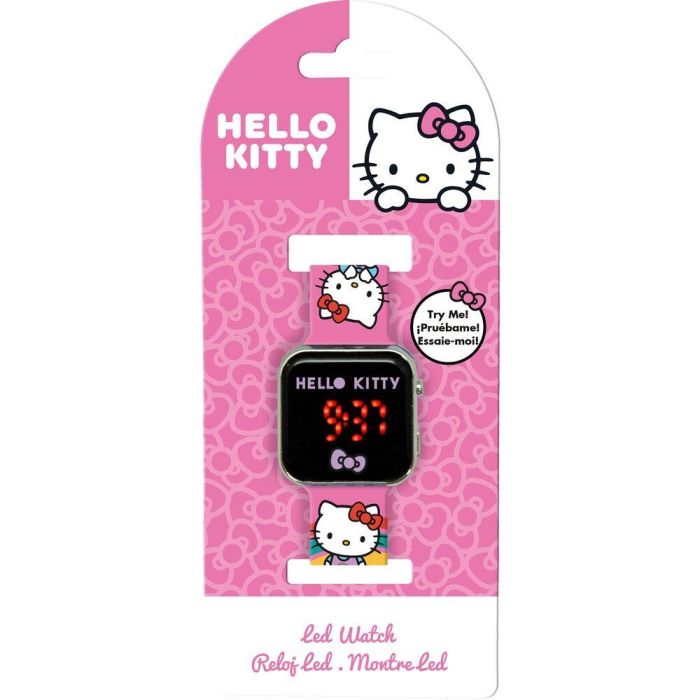 Kids Licensing Hk50201 Reloj Digital LED Hello Kitty para Niños, Función 24 Horas, Diseño Colorido con Hebilla Ajustable, +3 Años 1 Kids Licensing Hk50201 Reloj Digital LED Hello Kitty para Niños, Función 24 Horas, Diseño Colorido con Hebilla Ajustable, +3 Años 1