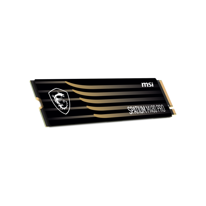 MSI SPATIUM M480 PRO PCIe 4.0 NVMe M.2 1TB SSD S78-440L1G0-P83 - 7400 MB/s Lectura, 6000 MB/s Escritura, para PC/Portátil