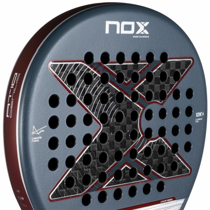 Pala de Pádel Nox AT10 Genius 12K Gris Fibra de carbono 3 Pala de Pádel Nox AT10 Genius 12K Gris Fibra de carbono 3