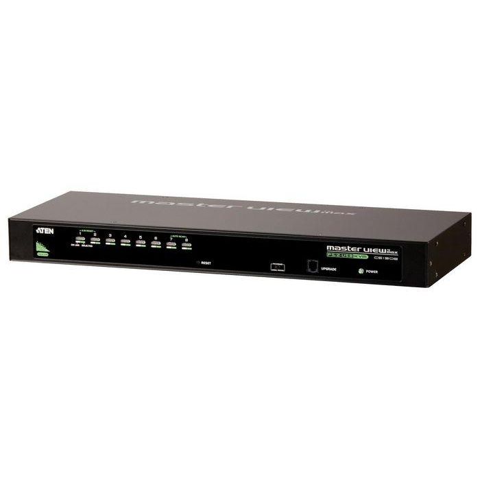 Aten CS1308 Interruptor KVM 8 Ordenadores USB/PS/2 Montaje en Rack 1U Negro