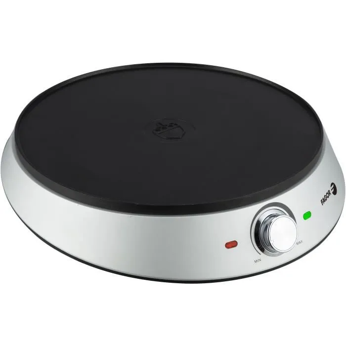 Fagor Crepera Eléctrica FGC240 - 1200 W - Diámetro 30 cm - Recubrimiento Antiadherente - Gris 0 Fagor Crepera Eléctrica FGC240 - 1200 W - Diámetro 30 cm - Recubrimiento Antiadherente - Gris 0