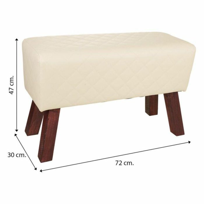 Taburete Alexandra House Living PVC Madera MDF 30 x 47 x 72 cm 1