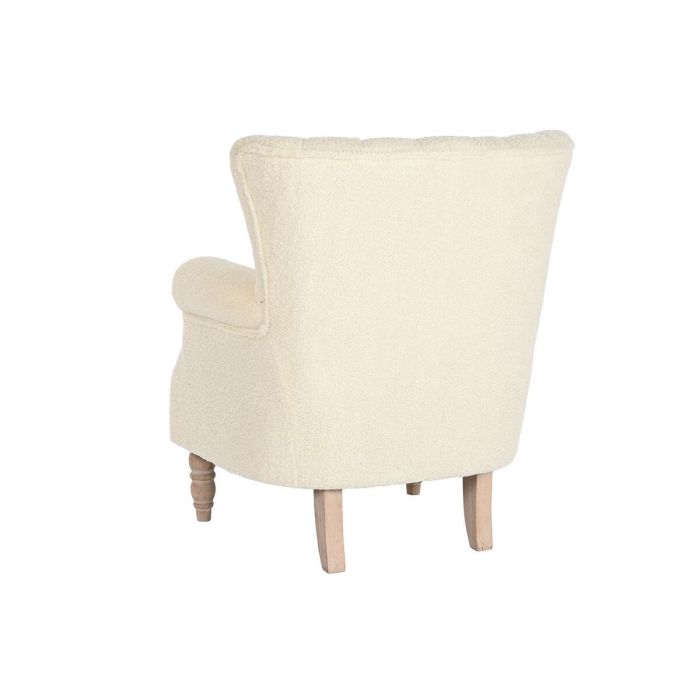 Sillón Home ESPRIT Blanco Natural Madera de caucho 73 X 65 X 87 cm 1 Sillón Home ESPRIT Blanco Natural Madera de caucho 73 X 65 X 87 cm 1