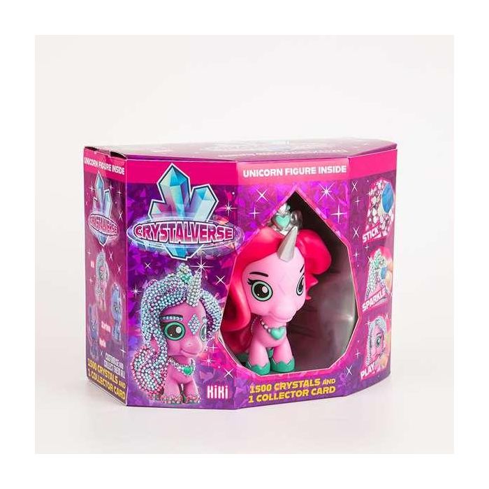 Bandai Unicornio Crystalverse Classic para Cristalizar, Incluye 1500 Cristales, Pegamento, Aplicador y Manual, Surtidos Edad 6+ 4
