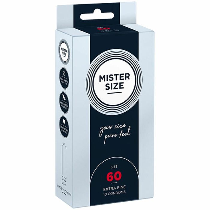 Preservativos Mister Size Extrafinos 10 Unidades (60 mm) Preservativos Mister Size Extrafinos 10 Unidades (60 mm)