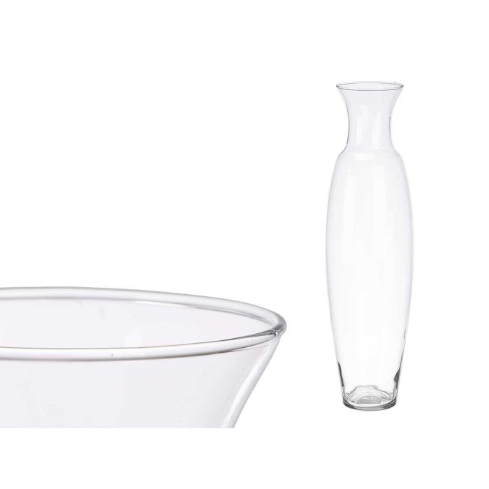 Jarrón de Cristal Cuello Ancho 70 cm Giftdecor - Vidrio Transparente Jarrón de Cristal Cuello Ancho 70 cm Giftdecor - Vidrio Transparente