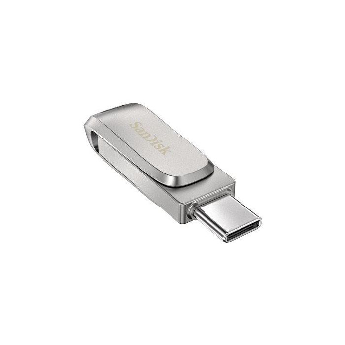 SanDisk Ultra Dual Drive Luxe USB-C / USB-A 256 GB hasta 400 MB/s Memoria Flash USB 3.1 para móvil, tablet y PC Plata 2 SanDisk Ultra Dual Drive Luxe USB-C / USB-A 256 GB hasta 400 MB/s Memoria Flash USB 3.1 para móvil, tablet y PC Plata 2