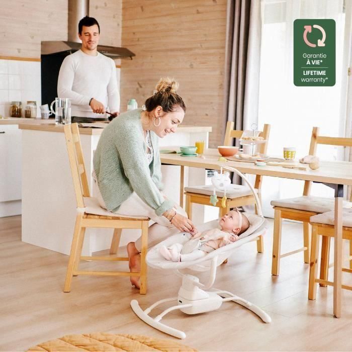 Badabulle BAD3661276182752 Columpio lateral ultra confort con arco de juego ajustable y extraíble, verde liquen/agua. 1 Badabulle BAD3661276182752 Columpio lateral ultra confort con arco de juego ajustable y extraíble, verde liquen/agua. 1