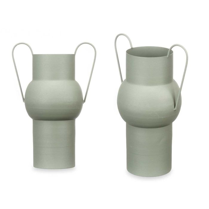 Jarron Acero Abombado Verde Pastel Med Giftdecor 22X32CM (6 Unidades) Jarron Acero Abombado Verde Pastel Med Giftdecor 22X32CM (6 Unidades)