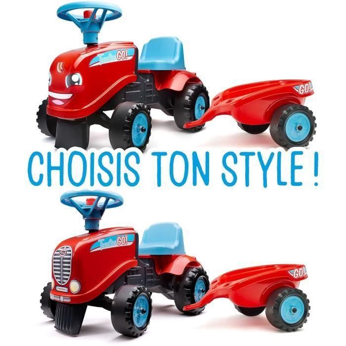 Falk Tractor Go! Con Trailer para Niños de 1 Año - Hecho en Francia 3 Falk Tractor Go! Con Trailer para Niños de 1 Año - Hecho en Francia 3