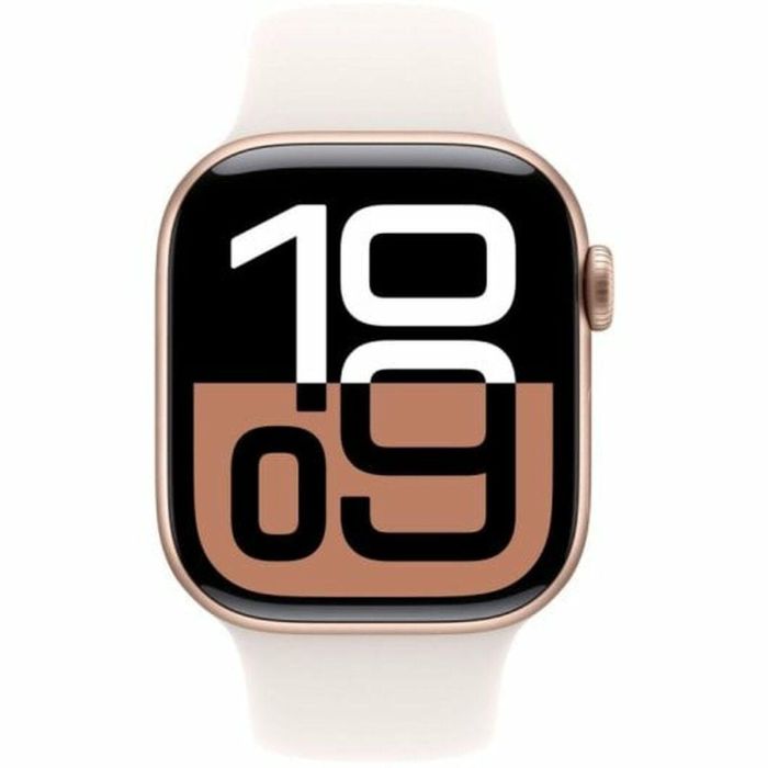 Apple Watch Series 10 GPS, 42 mm Caja de Aluminio en Oro Rosa con Pulsera Deportiva - A2997, Resistente al Agua, GPS, Monitor de Ritmo Cardíaco, iOS 8 Apple Watch Series 10 GPS, 42 mm Caja de Aluminio en Oro Rosa con Pulsera Deportiva - A2997, Resistente al Agua, GPS, Monitor de Ritmo Cardíaco, iOS 8