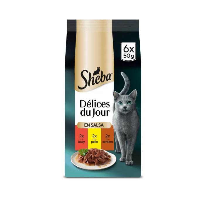 Sheba Delices Du Jour Carnés 12x6x50 gr Sheba Delices Du Jour Carnés 12x6x50 gr