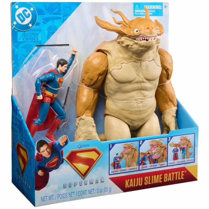 Spin Master 6073195 Battle Pack Superman y Kaiju Monster DC Comics - Set de Figuras de Acción de Héroes y Villanos para Niños +4 años 6