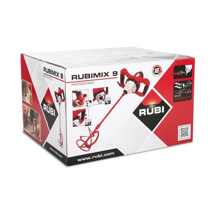 Rubi R25940 Rubimix-9 n Mezclador 1200W con regulación electrónica de velocidad para adhesivos, cementosos, resinas y pinturas 2 Rubi R25940 Rubimix-9 n Mezclador 1200W con regulación electrónica de velocidad para adhesivos, cementosos, resinas y pinturas 2