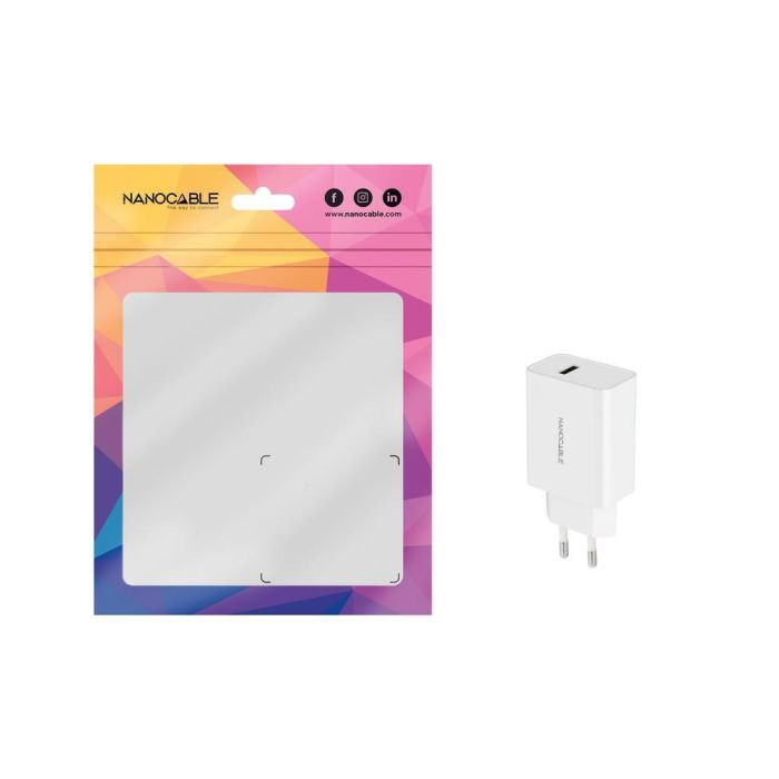 NANOCABLE Cargador USB, 5V/2.1A, Blanco 1 NANOCABLE Cargador USB, 5V/2.1A, Blanco 1