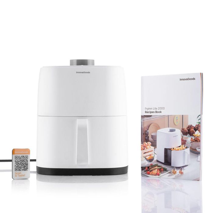 Freidora de Aire InnovaGoods Fryinn Lite 2000 Blanco 1200 W 2 L 2 Freidora de Aire InnovaGoods Fryinn Lite 2000 Blanco 1200 W 2 L 2