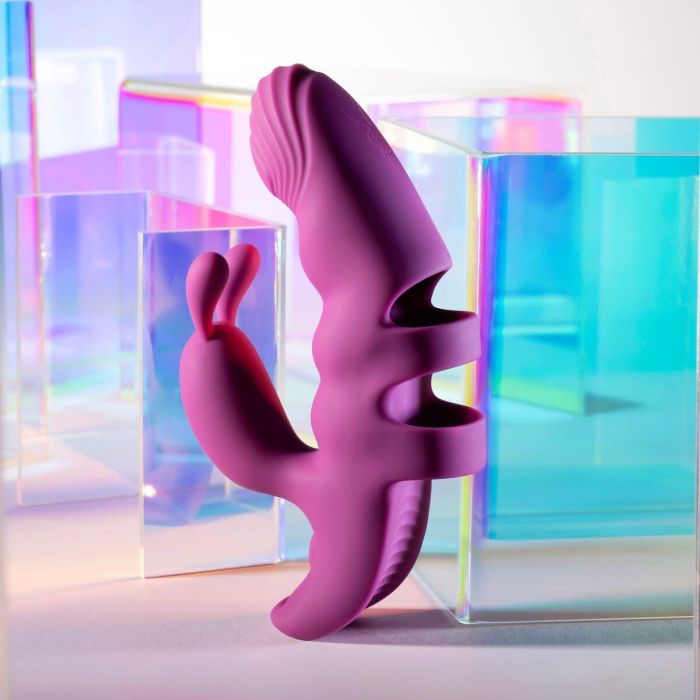 Vibrador Doble Estimulación Evolved Playboy Morado 13 Vibrador Doble Estimulación Evolved Playboy Morado 13