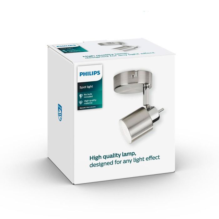 Philips PH-8718696133248 Aplique de Pared Meranti Níquel Satinado 1xGU10 1 Philips PH-8718696133248 Aplique de Pared Meranti Níquel Satinado 1xGU10 1